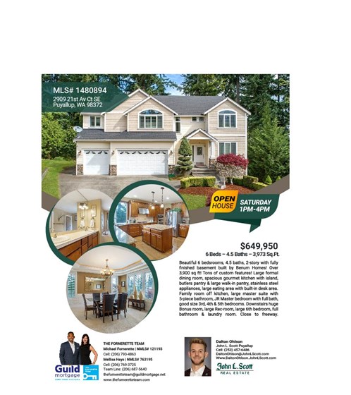 Flyers: Flyers: Open House, Homebuyer Seminar, Homebuyers Class