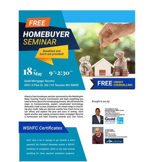Flyers: Flyers: Open House, Homebuyer Seminar, Homebuyers Class